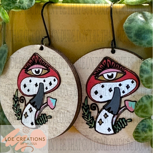 Mystic Mushroom earrings